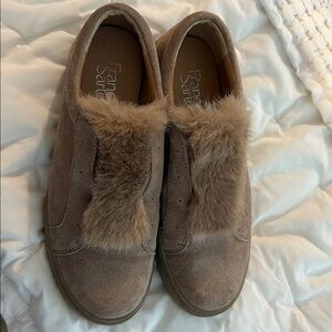 FRANCO SARTO women’s size 8. Crescent slip-on suede leather sneaker EUC